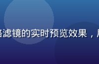 黄油相机滤镜选择界面，展示多种风格滤镜的实时预览效果，用户可以直观对比不同滤镜的色调变化